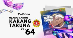 link download twibbon ulang tahun karang taruna ke-64 tahun 2024