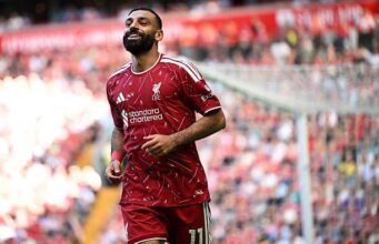 Mohamed Salah membantu melawan Brentford di pertandingan terakhir Liverpool