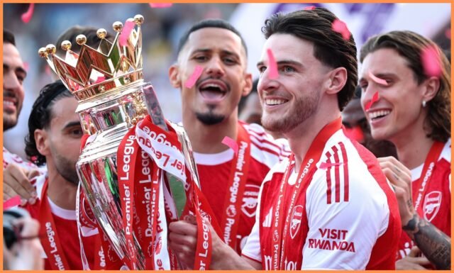 Bintang Arsenal Declan Rice menyebut tiga rekan satu timnya sebagai