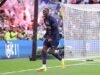 Ousmane Dembele menyamakan kedudukan untuk PSG dari titik penalti melawan Arsenal di final Liga Champions