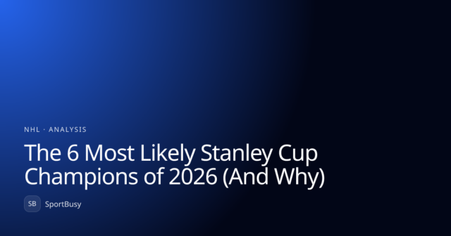 6 Kemungkinan Besar Juara Piala Stanley pada tahun 2026 (Dan