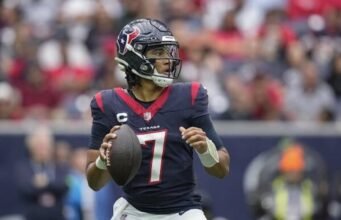 CJ Stroud dari Houston (gegar otak) akan absen pada Pekan 10 melawan Jaguar