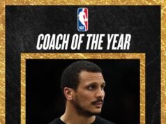Joe Mazzulla memenangkan Pelatih Terbaik NBA 2025-26
