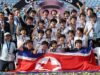 Korea Utara mengumumkan kemenangan dalam sepak bola wanita tetapi tidak menyebutkan stadion Korea Selatan