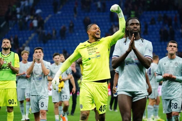 Maduka Okoye memenangkan penghargaan Pemain Terbaik Udinese Bulan Ini