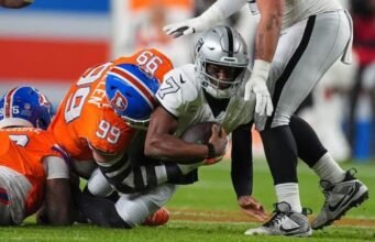 Melalui 10 pertandingan, Denver Broncos berada pada kecepatan untuk memecahkan rekor pemecatan NFL dalam satu musim.