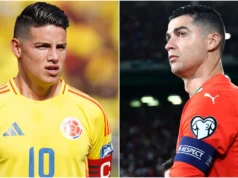 Portugal bersama Cristiano Ronaldo dan Kolombia bersama James Rodriguez akan membuat sejarah karena Piala Dunia FIFA 2026 akan menampilkan 27 pertandingan internasional yang belum pernah terjadi sebelumnya.