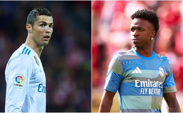 Vinicius bergabung dengan Cristiano Ronaldo di klub eksklusif Real Madrid,