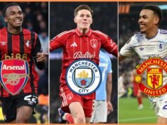 Kroupi Arsenal, Anderson Man City