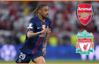 Transfer Bradley Barcola ke Arsenal atau Liverpool akan menelan biaya 130 juta euro
