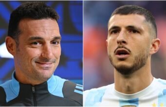 Lionel Scaloni dilaporkan mempertimbangkan Guido Rodriguez untuk menggantikan Balerdi dalam daftar pemain Argentina di Piala Dunia 2026