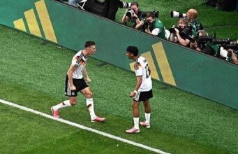 Target Man United dan Liverpool Nico Schlotterbeck mengembalikan keunggulan Jerman melawan Curacao