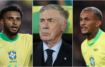 Brasil asuhan Carlo Ancelotti mengalami kemunduran cedera pertama menjelang Piala Dunia saat Wesley digantikan oleh Ederson dari Man United