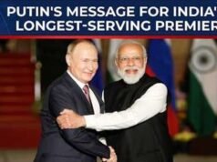 Donald Trump mengucapkan selamat kepada Narendra Modi, Perdana Menteri India yang ‘paling lama menjabat’, dan menyebutnya sebagai ‘orang yang kuat, sehat, dan bijaksana’