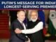 Donald Trump mengucapkan selamat kepada Narendra Modi, Perdana Menteri India yang ‘paling lama menjabat’, dan menyebutnya sebagai ‘orang yang kuat, sehat, dan bijaksana’