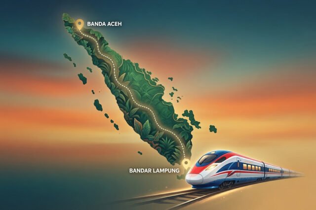 KAI akan mengembangkan proyek kereta api Trans Sumatera