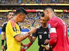 Kolombia memuncaki Grup K setelah hasil imbang yang menegangkan melawan Portugal, sementara DR Kongo juga mencapai babak sistem gugur