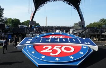 Lampu! Kamera! Pertandingan kandang! Octagon Gedung Putih siap untuk pesta ulang tahun Trump yang ke-80