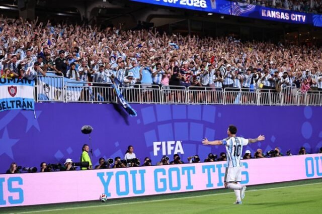 Lionel Messi menyamai rekor pencetak gol Piala Dunia FIFA dengan