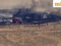 Pembom B-52 jatuh setelah lepas landas di Pangkalan Angkatan Udara Edwards di California, Angkatan Udara AS membuka penyelidikan