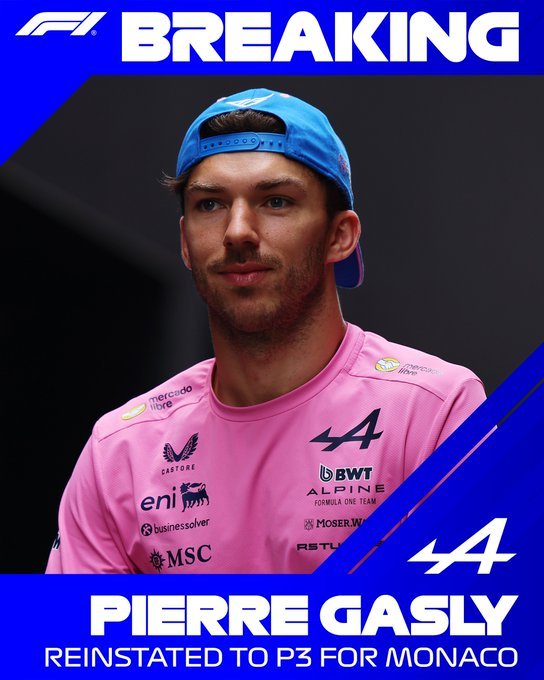 Pierre Gasly memulihkan podium di Monaco