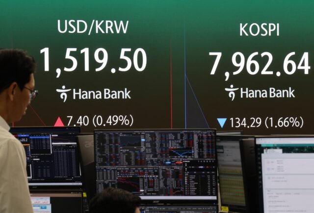 Saham Seoul turun lebih dari 3% pada Rabu pagi di