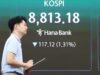 Saham Seoul turun tajam pada Jumat malam. pagi hari pada aksi ambil untung