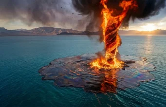 Tornado raksasa dapat membersihkan tumpahan minyak lebih cepat dengan polusi yang lebih sedikit