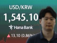 Won Korea terus melemah terhadap dolar AS karena pihak asing terus menjual saham lokal