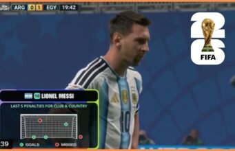 Lionel Messi gagal mengeksekusi penalti saat Argentina melawan Mesir
