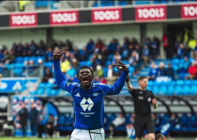 Daniel Daga mencetak gol dari start pertama saat Molde bangkit