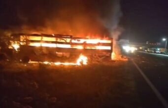 Jalan Raya Delhi-Mumbai: 7 tewas, lebih dari 15 terluka saat bus menabrak truk dan terbakar di Dausa Rajasthan