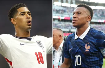 Jude Bellingham menyamai rekor Pelé di Piala Dunia dengan 23 gol, di belakang Kylian Mbappe