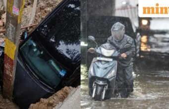 Kerusakan akibat hujan di Delhi-NCR: Anak berusia 7 tahun tenggelam di tanah yang terendam banjir, jalan runtuh dan mobil jatuh ke dalam penggalian
