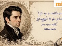 Kutipan hari ini dari William Hazlitt: “Hidup adalah perjuangan terus-menerus untuk menjadi diri kita yang bukan…”