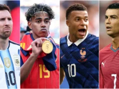 Lamine Yamal menyelesaikan perjalanan terakhirnya di Piala Dunia dengan mengalahkan Portugal asuhan Cristiano Ronaldo, Prancis asuhan Kylian Mbappé, dan Argentina asuhan Lionel Messi.