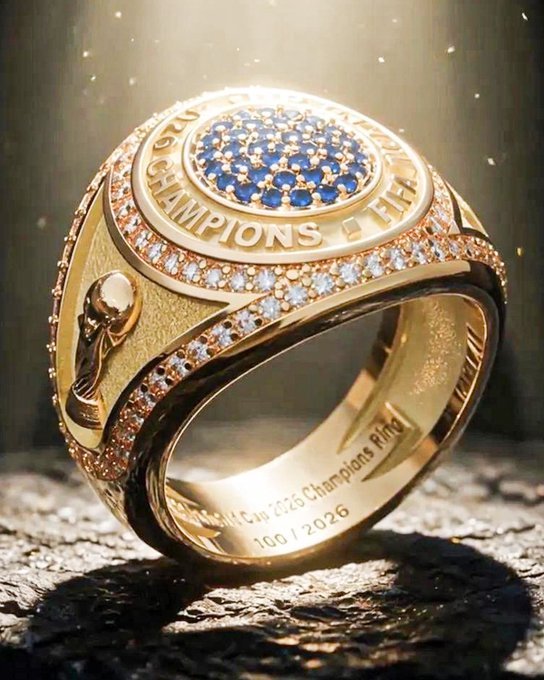 Pemenang Piala Dunia akan menerima cincin kejuaraan untuk pertama kalinya