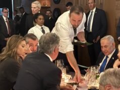 Pengusaha Lebanon Antoun Sehnaoui menerima Netanyahu di Washington