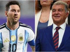 ‘Piala Dunia yang dipimpin Messi sungguh luar biasa,’ kata presiden Barcelona Joan Laporta di tengah ketegangan yang dilaporkan