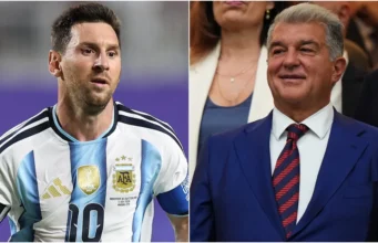 ‘Piala Dunia yang dipimpin Messi sungguh luar biasa,’ kata presiden Barcelona Joan Laporta di tengah ketegangan yang dilaporkan