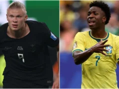 Rekor tak terkalahkan Norwegia melawan Brasil: Bisakah Erling Haaland menghentikan Vinícius Junior di babak 16 besar?