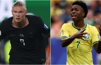 Rekor tak terkalahkan Norwegia melawan Brasil: Bisakah Erling Haaland menghentikan Vinícius Junior di babak 16 besar?
