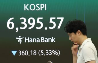 Saham Seoul turun tajam pada Selasa malam. pagi krisis teknologi