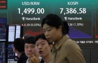 Saham Seoul turun tajam pada Senin pagi di tengah ketegangan di Timur Tengah
