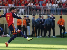 Video: Ferran Torres mencetak gol di perpanjangan waktu kedua untuk Spanyol melawan Argentina di final Piala Dunia 2026